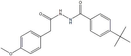 4-(tert-butyl)-N'-[2-(4-methoxyphenyl)acetyl]benzohydrazide Struktur