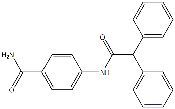 4-[(2,2-diphenylacetyl)amino]benzamide Struktur