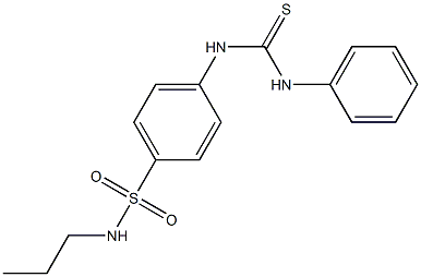 4-[(anilinocarbothioyl)amino]-N-propylbenzenesulfonamide Struktur