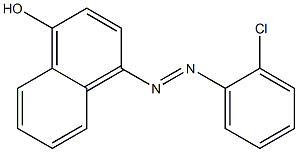 4-[(E)-2-(2-chlorophenyl)diazenyl]-1-naphthol Struktur