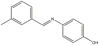 4-{[(E)-(3-methylphenyl)methylidene]amino}phenol Struktur