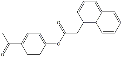 4-acetylphenyl 2-(1-naphthyl)acetate Struktur