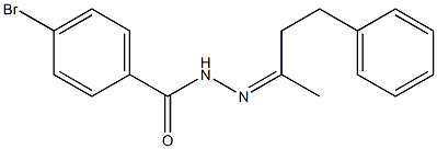 4-bromo-N'-[(Z)-1-methyl-3-phenylpropylidene]benzohydrazide Struktur