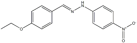 4-ethoxybenzaldehyde N-(4-nitrophenyl)hydrazone Struktur