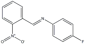 N-(4-fluorophenyl)-N-[(E)-(2-nitrophenyl)methylidene]amine Struktur