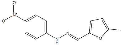 5-methyl-2-furaldehyde N-(4-nitrophenyl)hydrazone Struktur