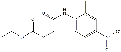 ethyl 4-(2-methyl-4-nitroanilino)-4-oxobutanoate Struktur