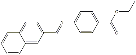 ethyl 4-{[(E)-2-naphthylmethylidene]amino}benzoate Struktur