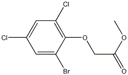 methyl 2-(2-bromo-4,6-dichlorophenoxy)acetate Struktur