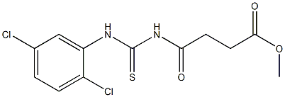 methyl 4-{[(2,5-dichloroanilino)carbothioyl]amino}-4-oxobutanoate Struktur