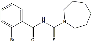 N-(1-azepanylcarbothioyl)-2-bromobenzamide Struktur