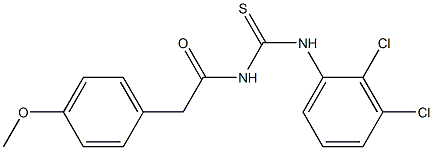 N-(2,3-dichlorophenyl)-N'-[2-(4-methoxyphenyl)acetyl]thiourea Struktur