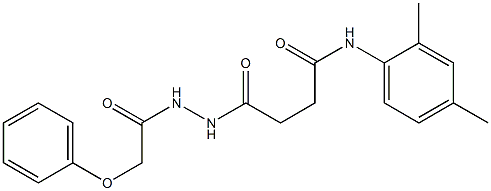 N-(2,4-dimethylphenyl)-4-oxo-4-[2-(2-phenoxyacetyl)hydrazino]butanamide Struktur