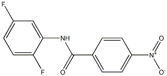 N-(2,5-difluorophenyl)-4-nitrobenzamide Struktur