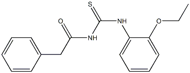 N-(2-ethoxyphenyl)-N'-(2-phenylacetyl)thiourea Struktur