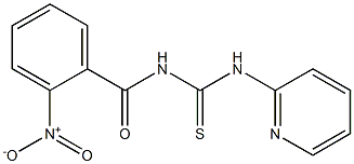 N-(2-nitrobenzoyl)-N'-(2-pyridinyl)thiourea Struktur