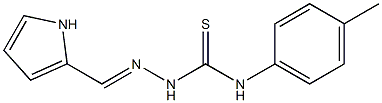 N-(4-methylphenyl)-2-[(E)-1H-pyrrol-2-ylmethylidene]-1-hydrazinecarbothioamide Struktur