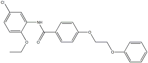 N-(5-chloro-2-ethoxyphenyl)-4-(2-phenoxyethoxy)benzamide Struktur