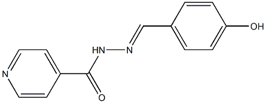 N'-[(E)-(4-hydroxyphenyl)methylidene]isonicotinohydrazide Struktur