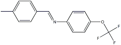 N-[(E)-(4-methylphenyl)methylidene]-N-[4-(trifluoromethoxy)phenyl]amine Struktur