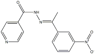 N'-[(E)-1-(3-nitrophenyl)ethylidene]isonicotinohydrazide Struktur