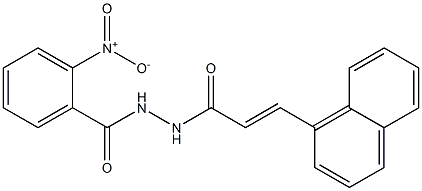 N'-[(E)-3-(1-naphthyl)-2-propenoyl]-2-nitrobenzohydrazide Struktur