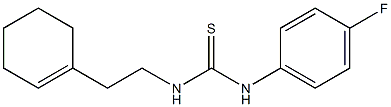 N-[2-(1-cyclohexen-1-yl)ethyl]-N'-(4-fluorophenyl)thiourea Struktur