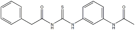 N-[3-({[(2-phenylacetyl)amino]carbothioyl}amino)phenyl]acetamide Struktur