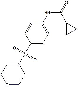 N-[4-(4-morpholinylsulfonyl)phenyl]cyclopropanecarboxamide Struktur