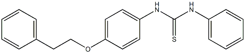 N-[4-(phenethyloxy)phenyl]-N'-phenylthiourea Struktur