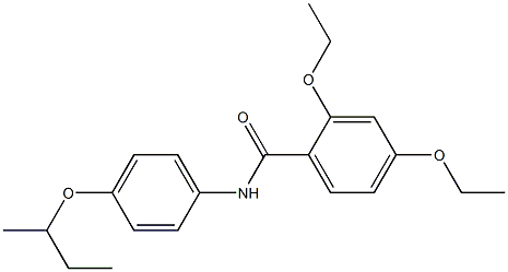 N-[4-(sec-butoxy)phenyl]-2,4-diethoxybenzamide Struktur