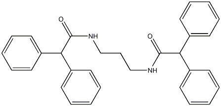 N-{3-[(2,2-diphenylacetyl)amino]propyl}-2,2-diphenylacetamide Struktur