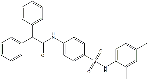 N-{4-[(2,4-dimethylanilino)sulfonyl]phenyl}-2,2-diphenylacetamide Struktur