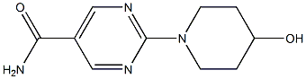 2-(4-Hydroxypiperidin-1-yl)pyrimidine-5-carboxamide ,97% Struktur