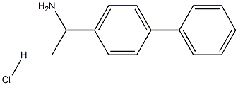 1-(1,1'-biphenyl-4-yl)ethanamine hydrochloride Struktur