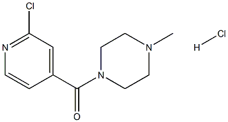 1-(2-chloroisonicotinoyl)-4-methylpiperazine hydrochloride Struktur