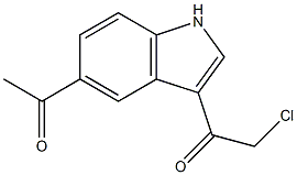 1-(5-acetyl-1H-indol-3-yl)-2-chloroethanone Struktur