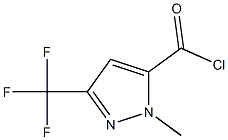 1-methyl-3-(trifluoromethyl)-1H-pyrazole-5-carbonyl chloride Struktur