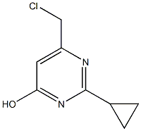 6-(chloromethyl)-2-cyclopropylpyrimidin-4-ol Struktur