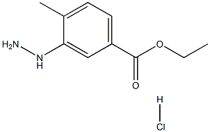 ethyl 3-hydrazino-4-methylbenzoate hydrochloride Struktur