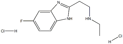 N-ethyl-N-[2-(5-fluoro-1H-benzimidazol-2-yl)ethyl]amine dihydrochloride Struktur