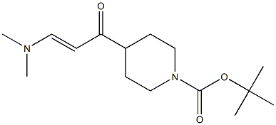 tert-butyl 4-[(2E)-3-(dimethylamino)prop-2-enoyl]piperidine-1-carboxylate Struktur