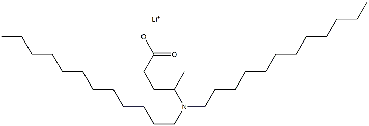 4-(Didodecylamino)valeric acid lithium salt Struktur