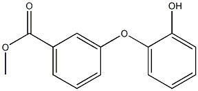 3-(2-Hydroxyphenoxy)benzoic acid methyl ester Struktur