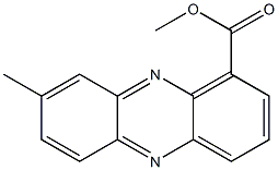 8-Methyl-1-phenazinecarboxylic acid methyl ester Struktur