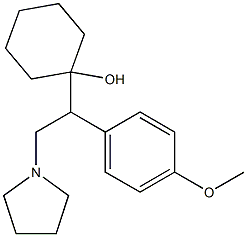 1-[1-(4-Methoxyphenyl)-2-(1-pyrrolidinyl)ethyl]cyclohexanol Struktur