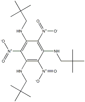 2,4,6-Trinitro-N,N',N''-tris(2,2-dimethylpropyl)benzene-1,3,5-triamine Struktur