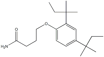 4-(2,4-Di-tert-pentylphenoxy)butyramide Struktur