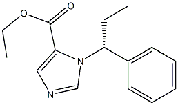 1-[(R)-1-Phenylpropyl]-1H-imidazole-5-carboxylic acid ethyl ester Struktur