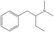 2-(Phenyl)-1-ethyl-N,N-dimethylethanamine Struktur